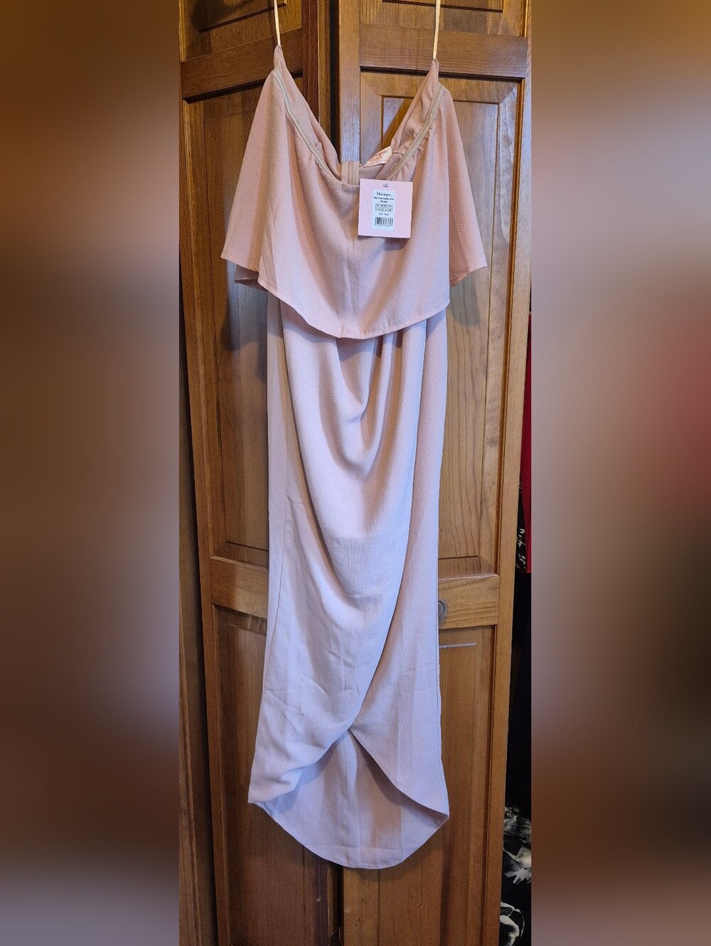 Strapless Pink High Low Dress - New With Tags